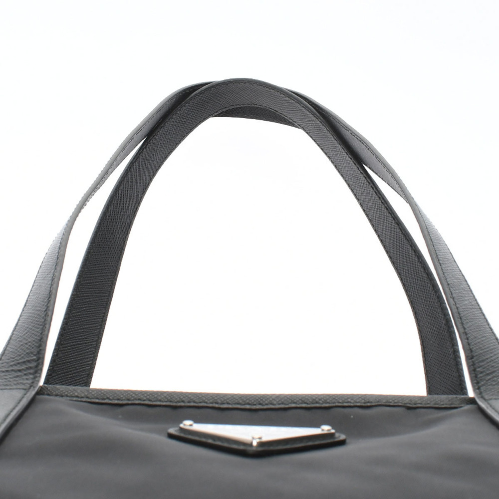 Prada Hardware Nylon Tote Bag Black Silver - Picture 4 of 10